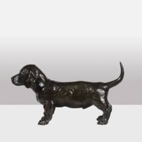 François Pompon “Chien basset TOC”, bronze, 2006 print.