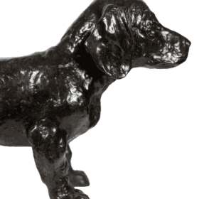 François Pompon “Chien basset TOC”, bronze, 2006 print.