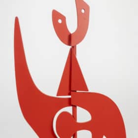 Antonine de Saint Pierre. Sculpture “Jouve” in red. Year 2024.