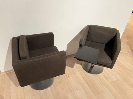 Pair of Cubic Swivel Chairs - Side and Front - Styylish