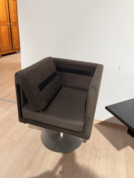 Pair of Cubic Swivel Chairs - Behind Cushion - Styylish