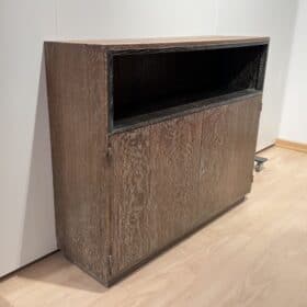 Art Deco Office Bookcase, De Coene Frères, Limed Oak, Belgium circa 1935