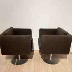 Pair of Cubic Swivel Chairs - Full Side Profiles - Styylish