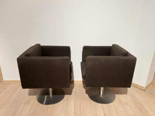 Pair of Cubic Swivel Chairs - Full Side Profiles - Styylish