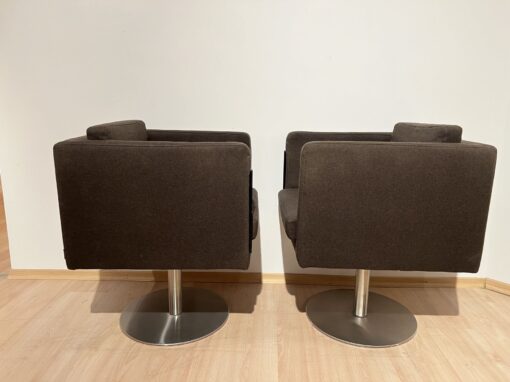 Pair of Cubic Swivel Chairs - Side Profiles - Styylish