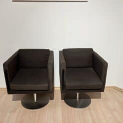 Pair of Cubic Swivel Chairs - Front View - Styylish