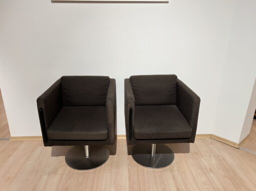 Pair of Cubic Swivel Chairs - Front View - Styylish