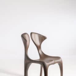 Dune Carved Chair - Darker Wood - Styylish