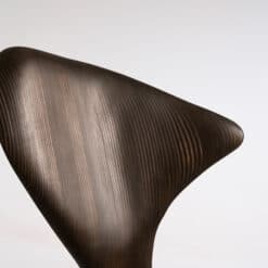 Dune Carved Chair - Darker Wood Backrest - Styylish