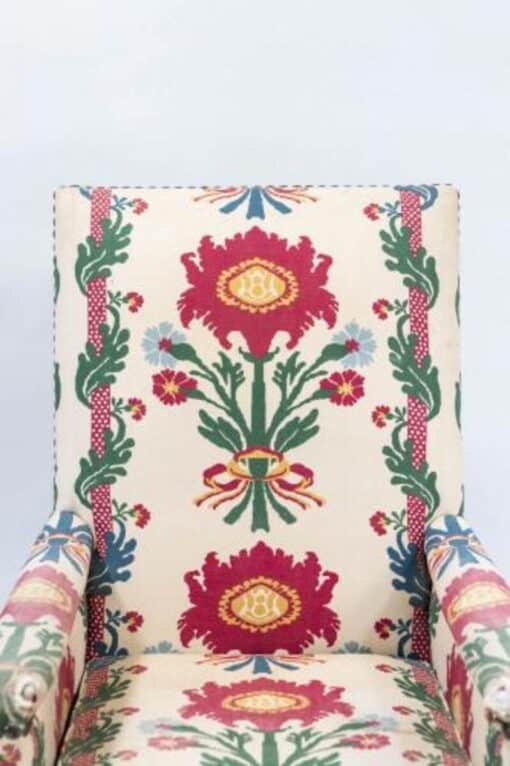 Louis XIV Style Armchairs - Fabric Detail - Styylish