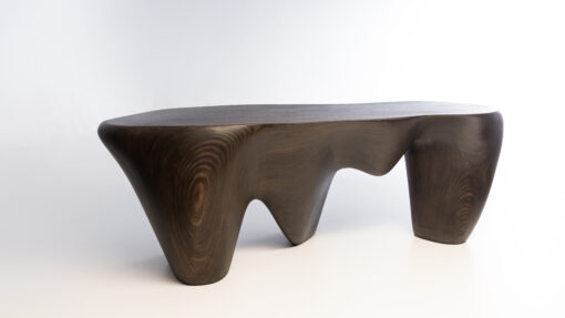 Flow Carved Bench - With White Background - Styylish