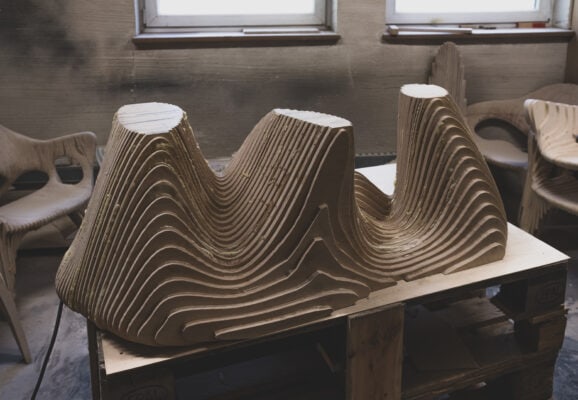 Flow Carved Bench - In Progress - Styylish