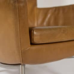 Pair of Leather Armchairs - Cushion - Styylish