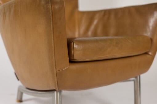 Pair of Leather Armchairs - Cushion - Styylish
