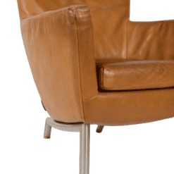 Pair of Leather Armchairs - Side Profile - Styylish