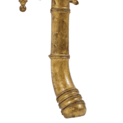 Pouf with Gilded Wood - Leg Detail - Styylish