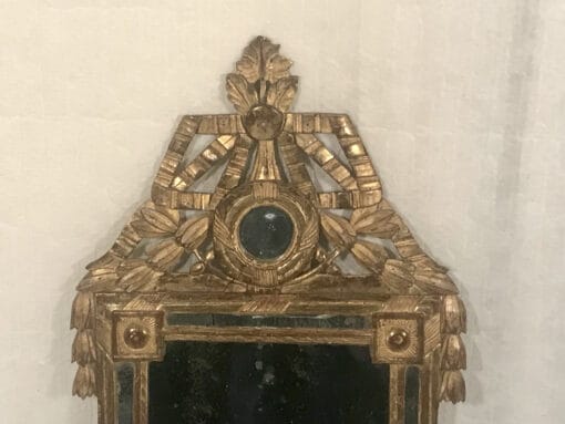 French Louis XVI Mirror - Top Detail - Styylish