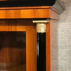Biedermeier Walnut Bookcase- Detail of column- Styylish