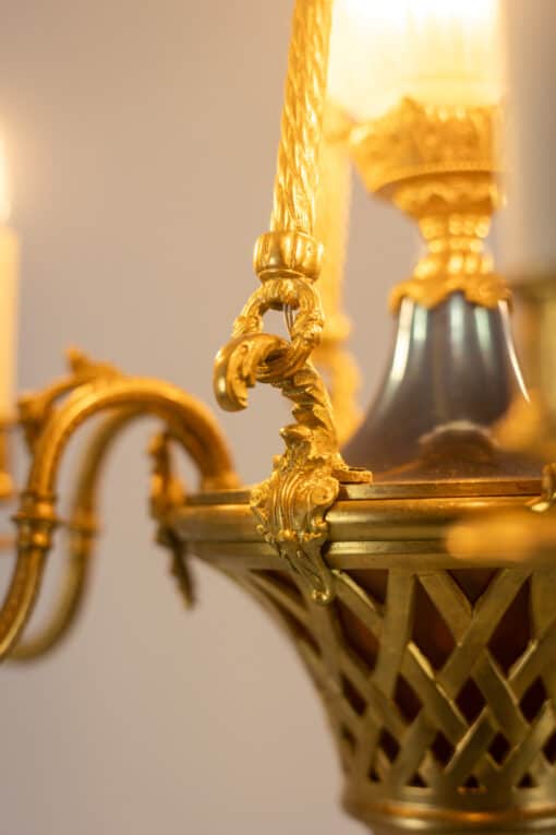 Louis XVI Style Chandelier - Gold Handle Decorations - Styylish