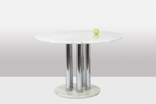 Marble Table with Chrome - Full Profile - Styylish