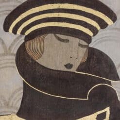 Painting of Art Deco Lady - Face - Styylish