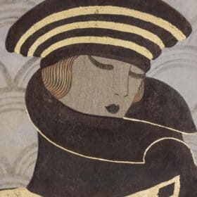 Painting of Art Deco Lady, Contemporary Work
