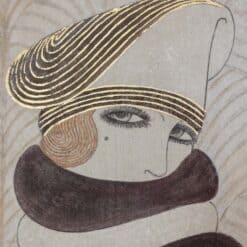 Art Deco Style Painting - Face Detail - Styylish