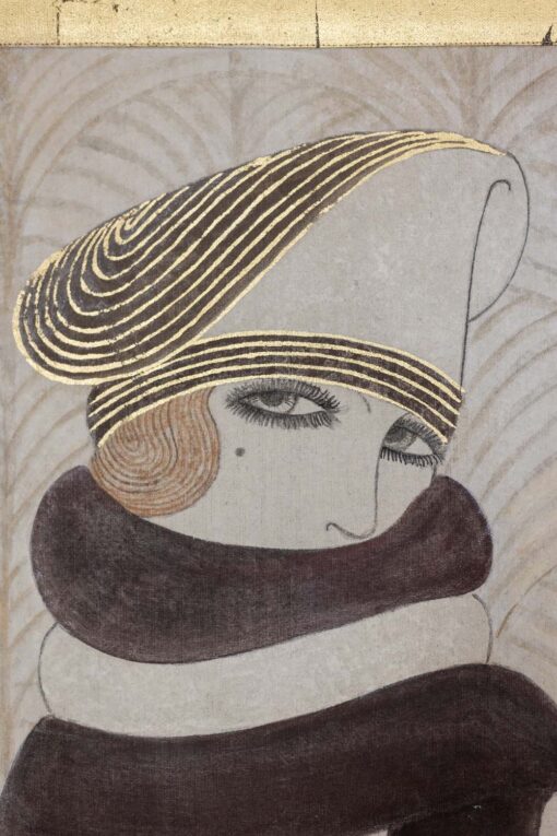 Art Deco Style Painting - Face Detail - Styylish