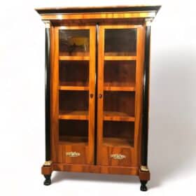 Antique Biedermeier Walnut Bookcase, 1820