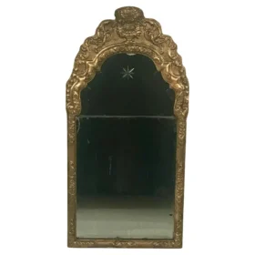 French Baroque Style Gilt Wood Mirror, 1800