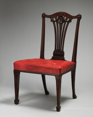 straight back chippendale chair