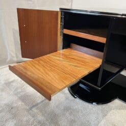 Black Art Deco Desk - Wooden Interior - Styylish