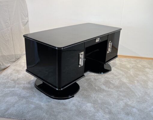 Black Art Deco Desk - Side - Styylish