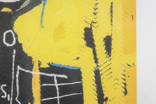 Colorful Jean-Michel Basquiat Silkscreen - Yellow Detail - Styylish