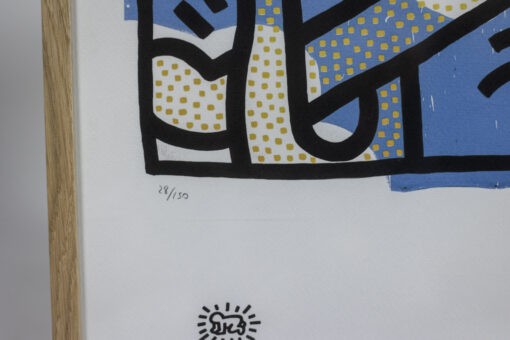 Blue Keith Haring Silkscreen - Number - Styylish