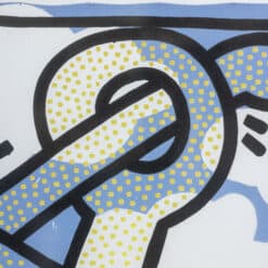 Blue Keith Haring Silkscreen - Shapes - Styylish