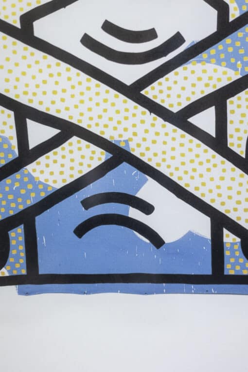 Blue Keith Haring Silkscreen - Dot Detail - Styylish
