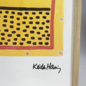 Vibrant Keith Haring Silkscreen, 1990s