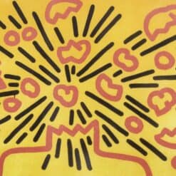 Vibrant Keith Haring Silkscreen - Shapes - Styylish