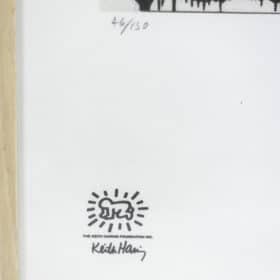 Expressive Keith Haring Silkscreen, 1990s