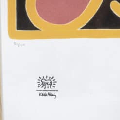 Framed Keith Haring Silkscreen - Stamp - Styylish