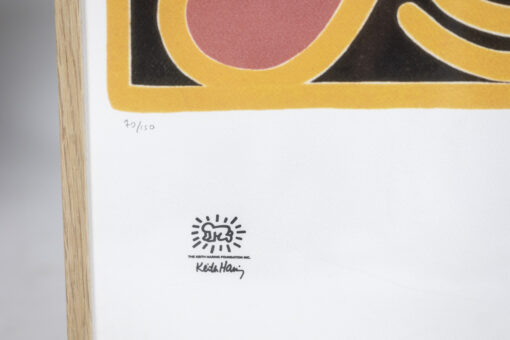 Framed Keith Haring Silkscreen - Stamp - Styylish