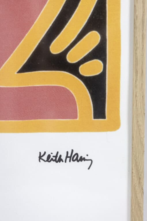 Framed Keith Haring Silkscreen - Signature - Styylish