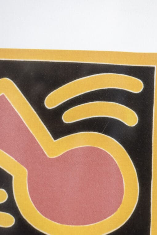 Framed Keith Haring Silkscreen - Line Detail - Styylish