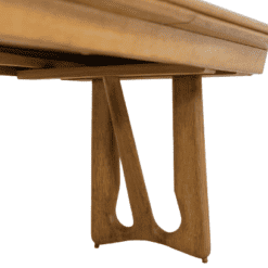 Guillerme and Chambron Natural Oak Table - Base Detail - Styylish