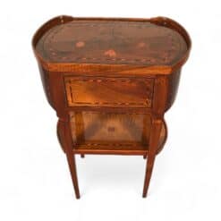 Antique Louis XVI Side Table- back view - Styylish
