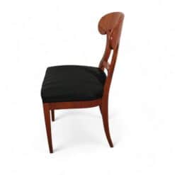 Set of Six Biedermeier Chairs- Cherry- side view of one chair right- Styylish
