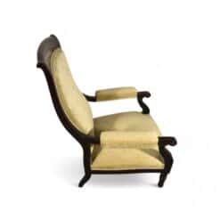 19th century low armchair-side view- Styylish