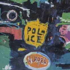 Jean-Michel Basquiat Screenprint - Text Detail - Styylish