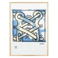 Blue Keith Haring Silkscreen - Styylish